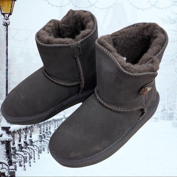 NWOT Aussie Merino Kids Suede Boots w/Wool Lining - Kids Sizing - Picture 1 of 3